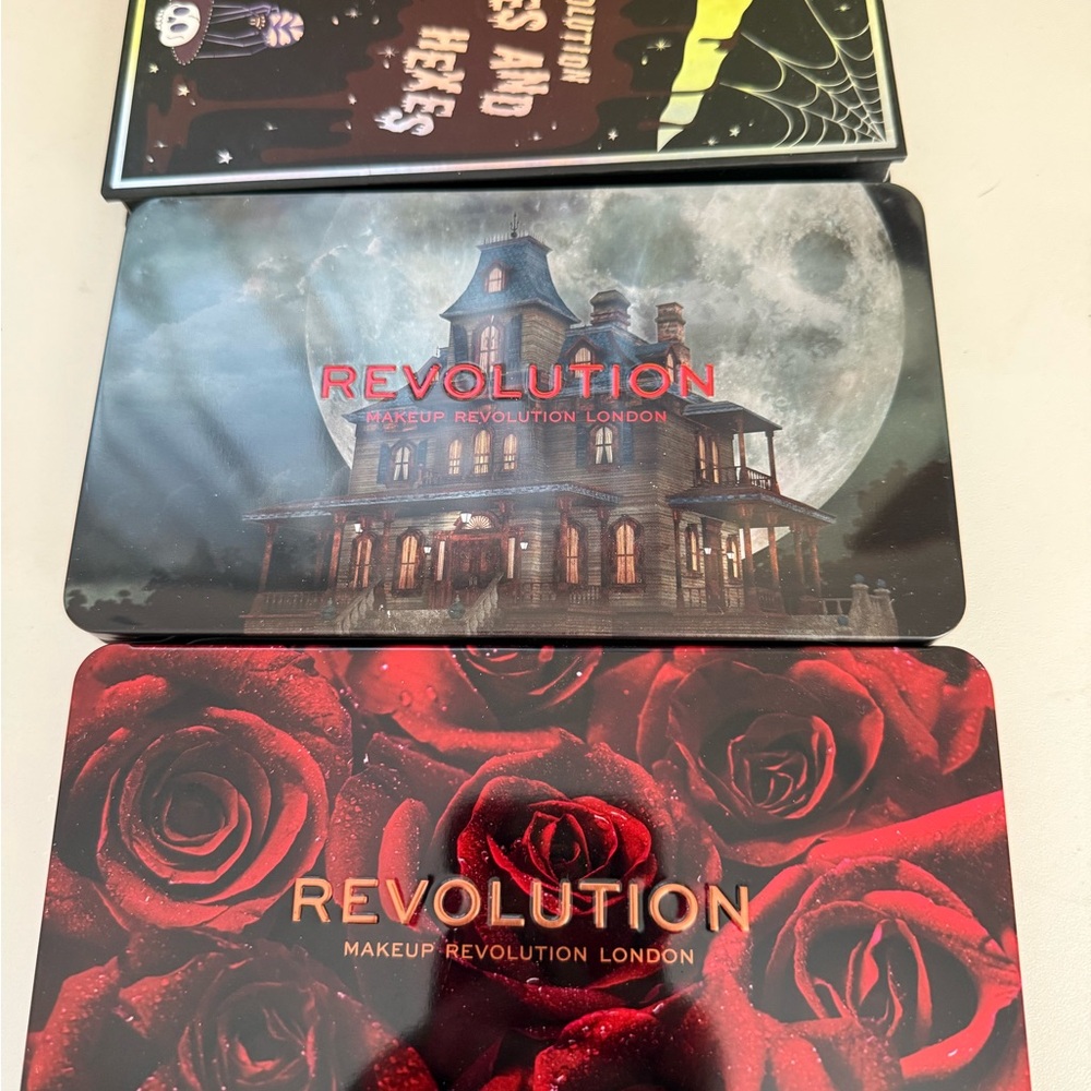 Revolution Haunted House and Rose Makeup Palette Trio